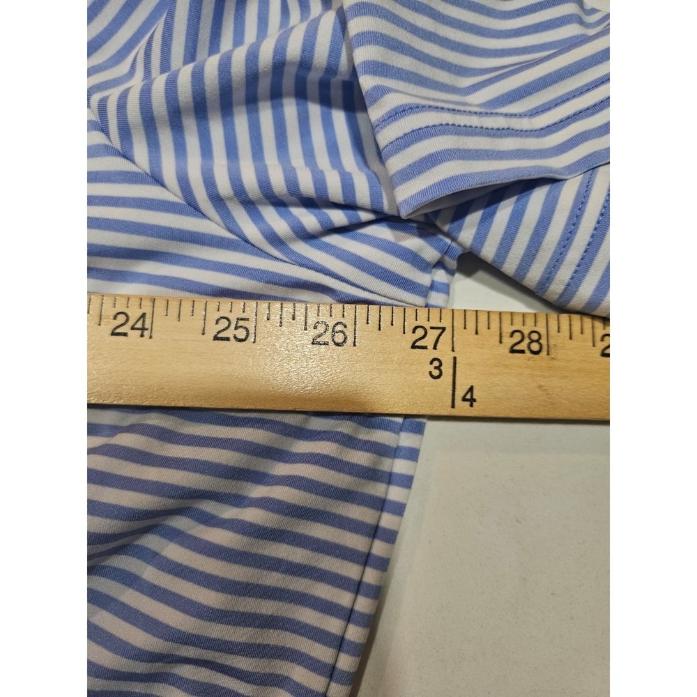 Old Memorial Golf Club Shirt Mens 2XL White Blue Stripe Polo RLX Ralph Lauren - Picture 11 of 12